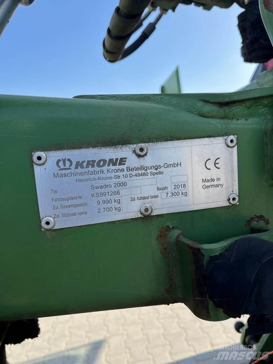 Krone Swadro 2000 Karhottimet