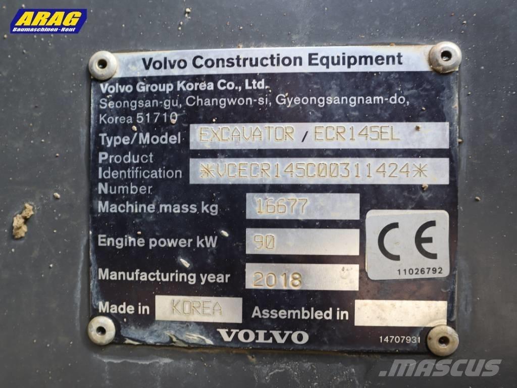 Volvo ECR 145 EL Telakaivukoneet