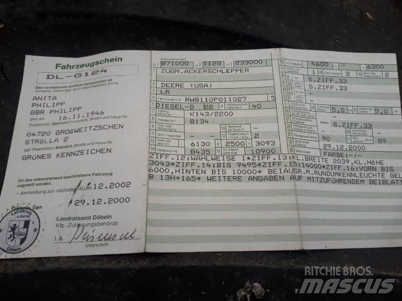 John Deere 8110 Traktorit