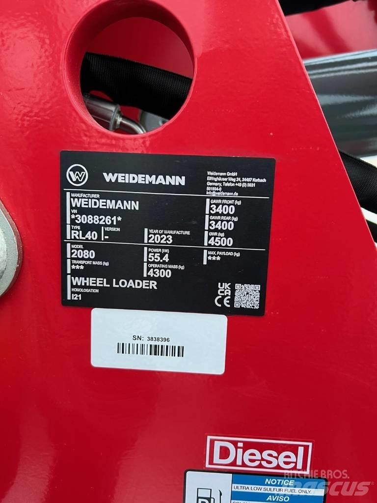 Weidemann 2080 Pyöräkuormaajat
