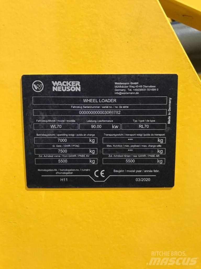 Wacker Neuson WL70 Pyöräkuormaajat