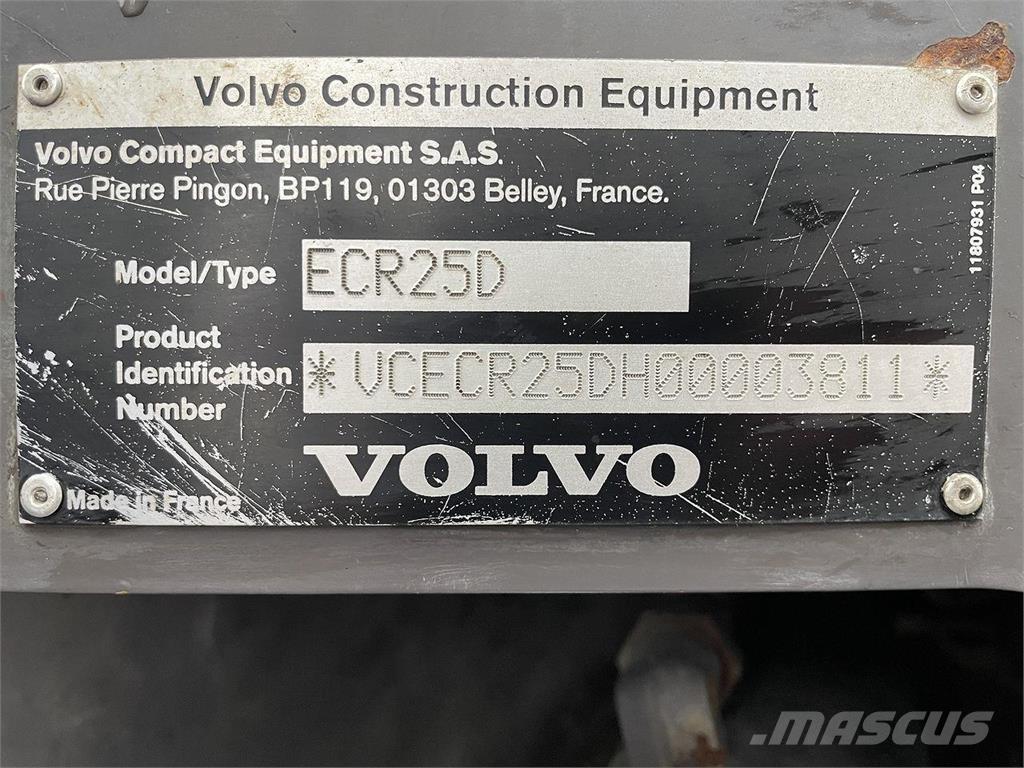 Volvo ECR25 Pyöräkaivukoneet