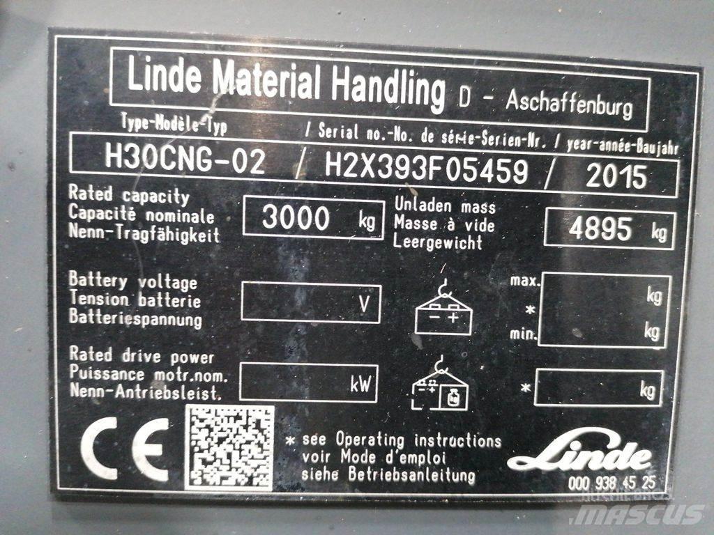Linde H30T-02 Nestekaasutrukit