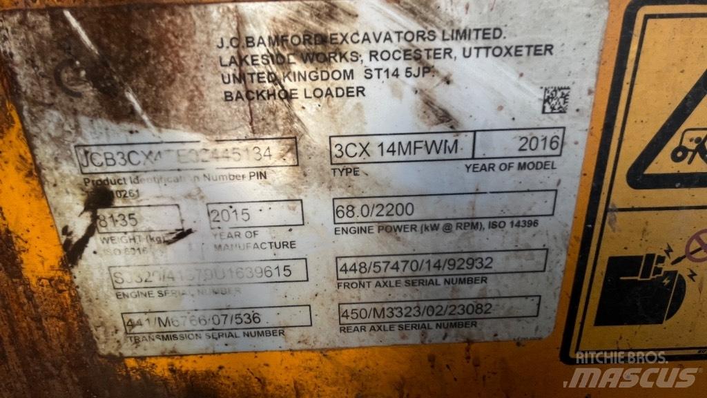 JCB 3 CX Kaivurikuormaajat