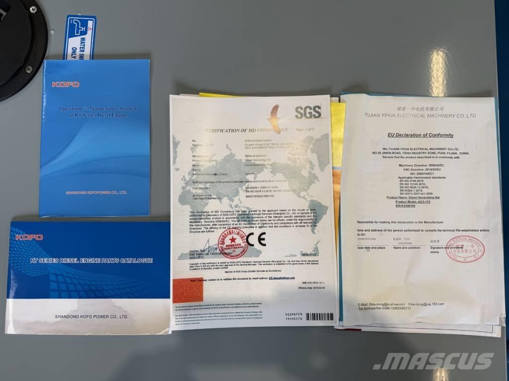 Ashita 110 kva Dieselgeneraattorit