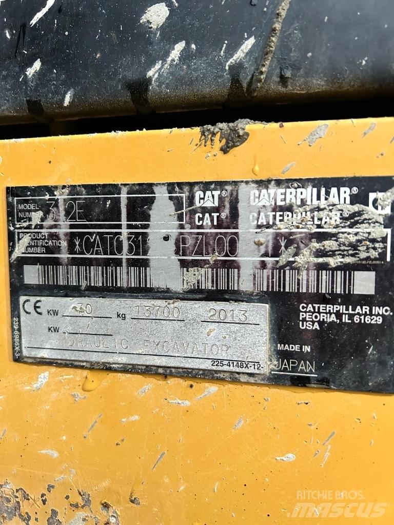 CAT 312 E Telakaivukoneet