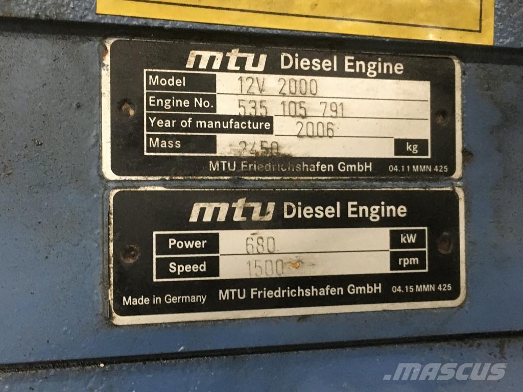 MTU 12V2000 USED Moottorit