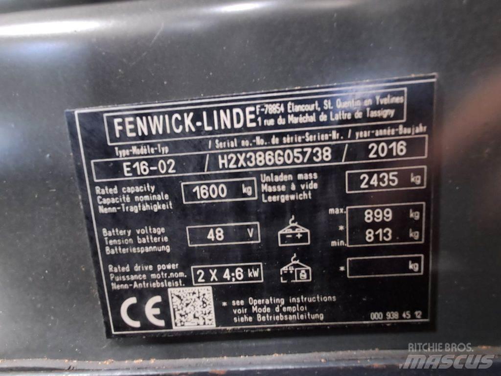 Linde E16-02 Sähkötrukit