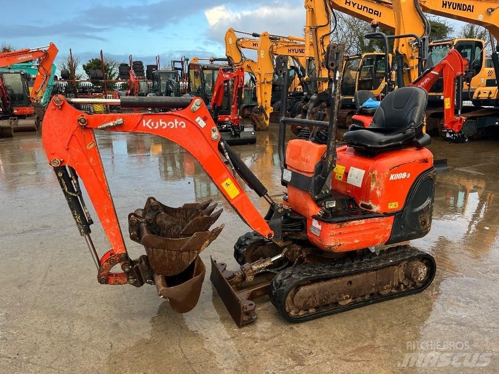 Kubota K 008-3 Minikaivukoneet < 7t
