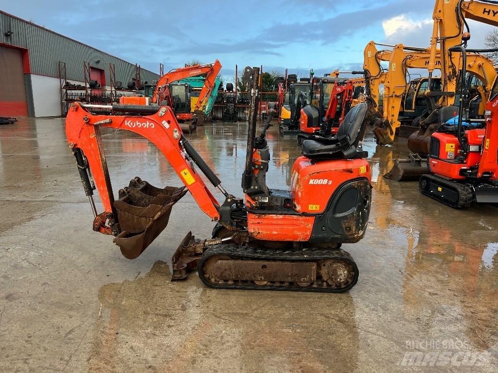 Kubota K 008-3 Minikaivukoneet < 7t