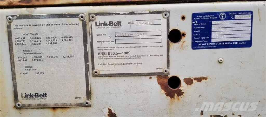 Link-Belt LS-208H Tela-alustaiset nosturit