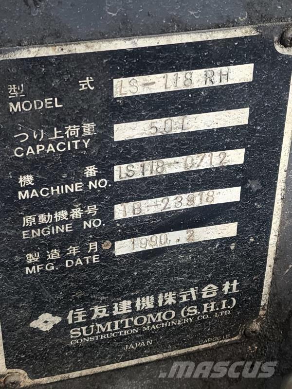 Sumitomo LS-118RH Tela-alustaiset nosturit