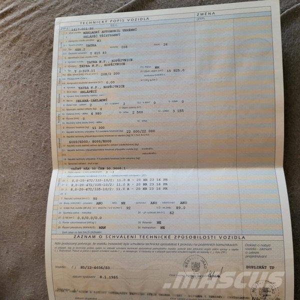 Tatra 815 Sora- ja kippiautot