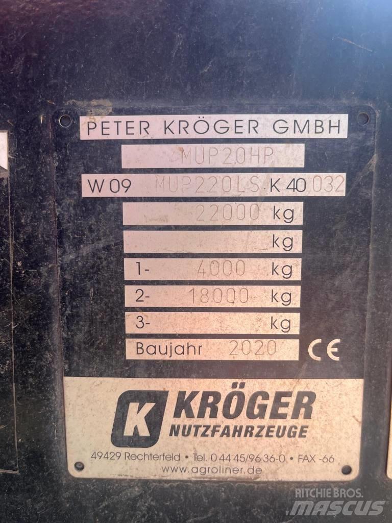 Kröger MUP 20 Kippiperävaunut