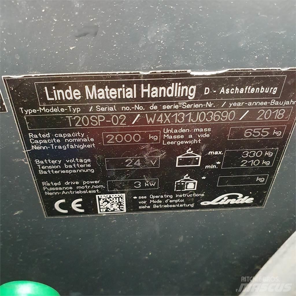 Linde T20SP-lang Lavansiirtotrukit