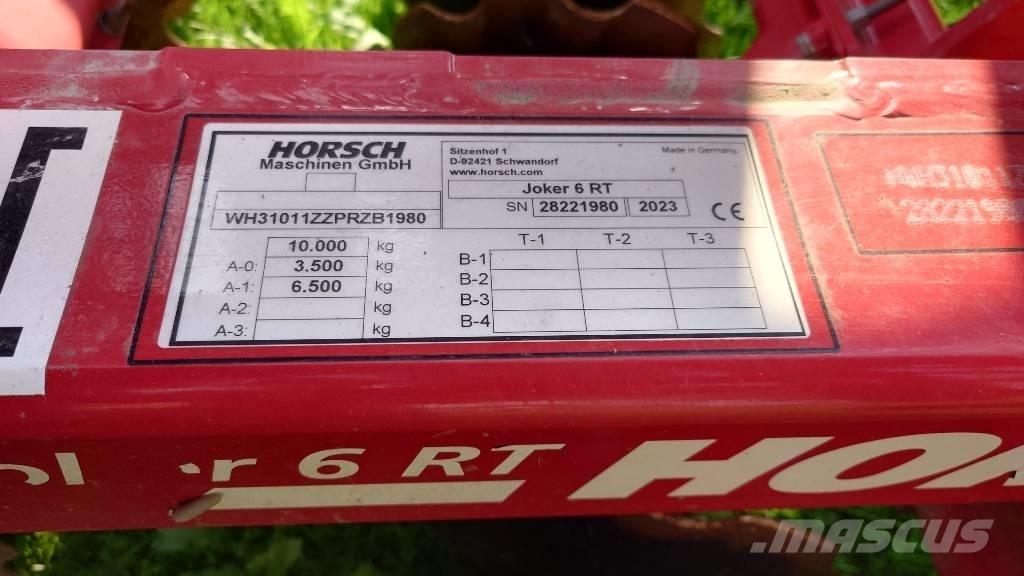 Horsch Joker 6RT Kiekkomultaimet ja lautasäkeet