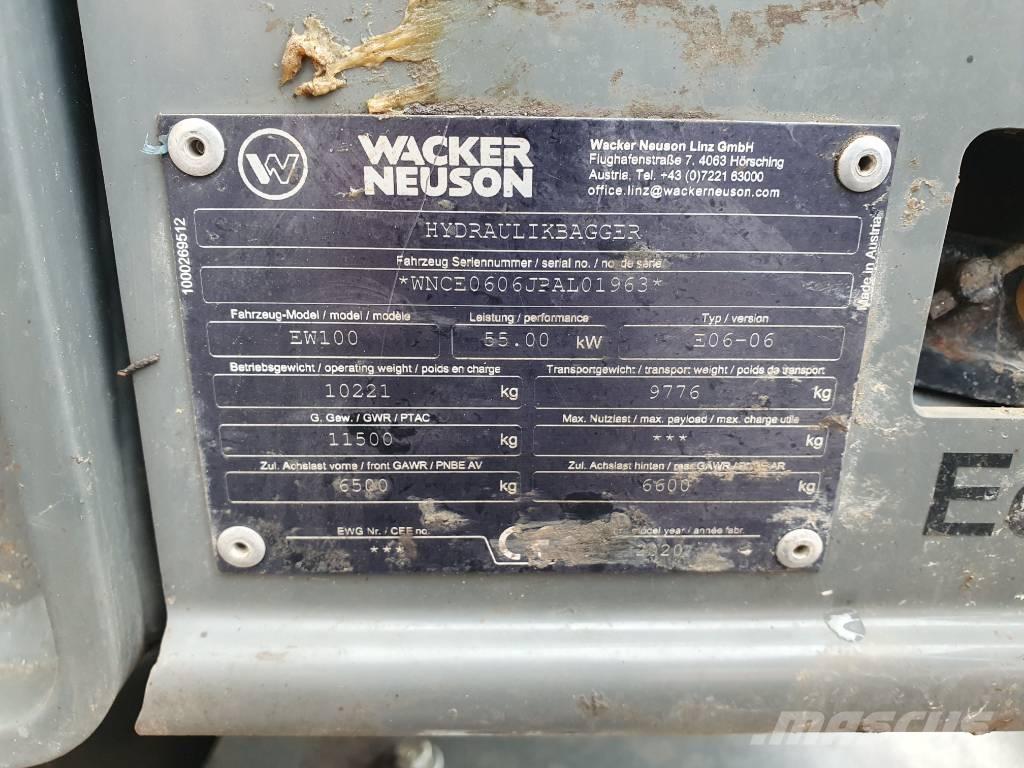 Wacker Neuson EW100 Pyöräkaivukoneet