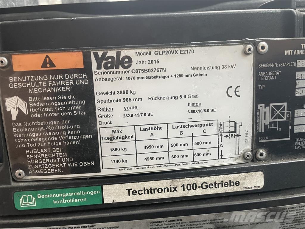 Yale GLP20VX Nestekaasutrukit