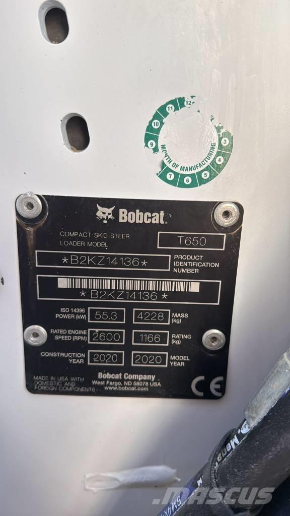 Bobcat T 650 Telakuormaajat