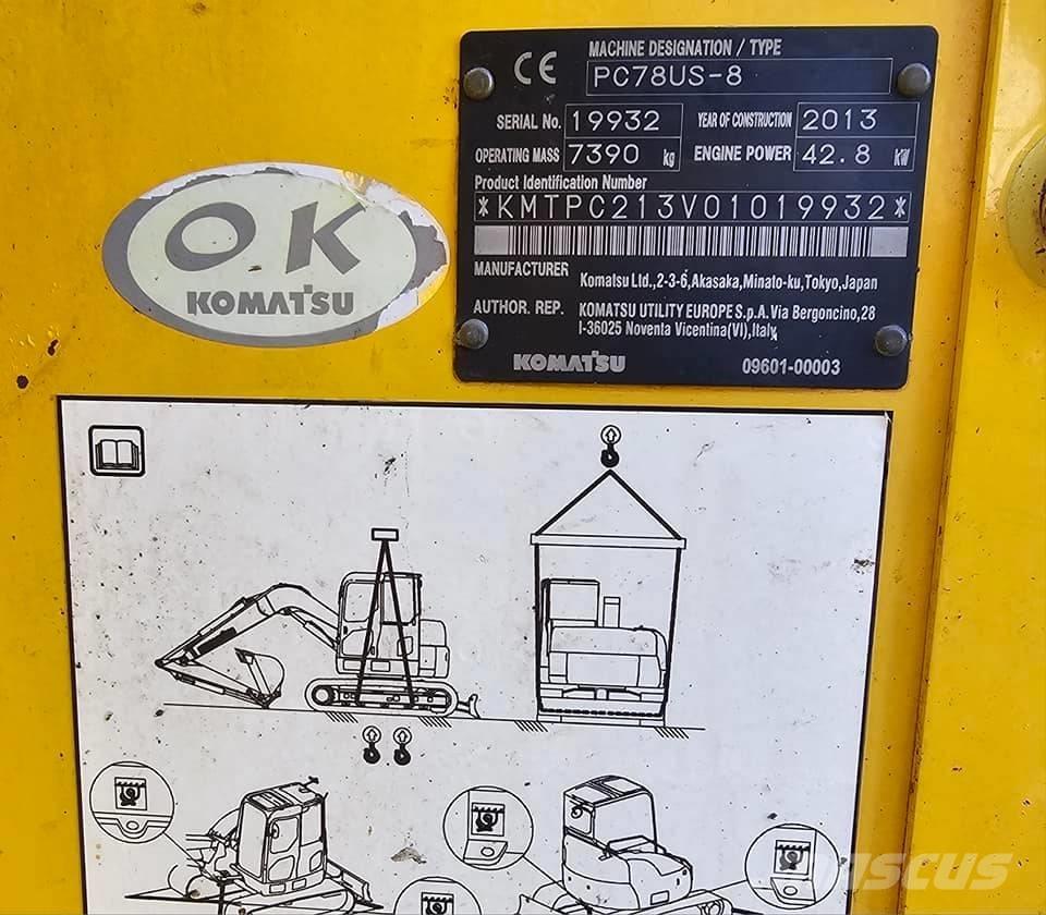 Komatsu PC 78 US-8 Midikaivukoneet 7t - 12t