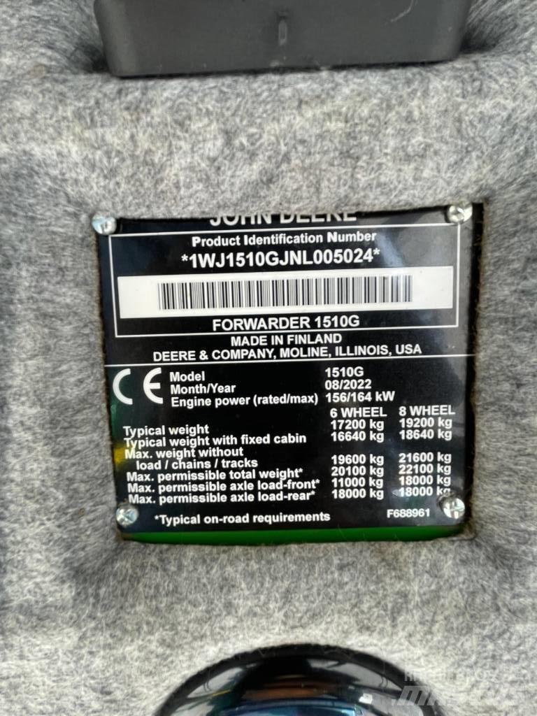John Deere 1510G Kuormatraktorit