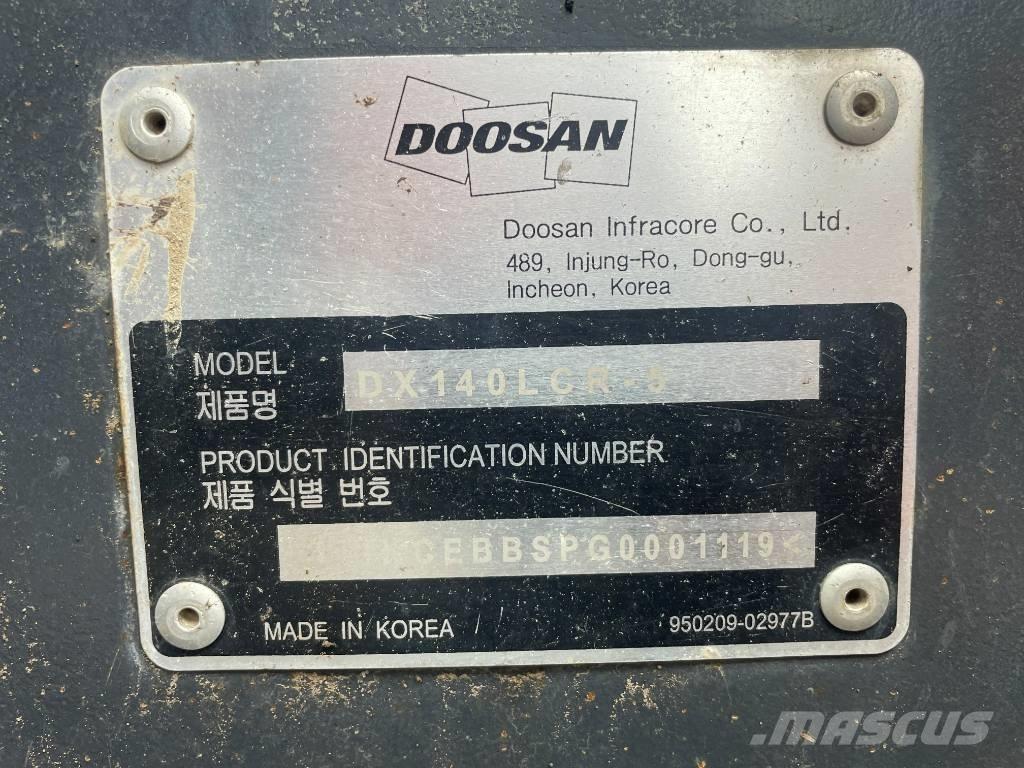 Doosan DX 140 LCR Telakaivukoneet