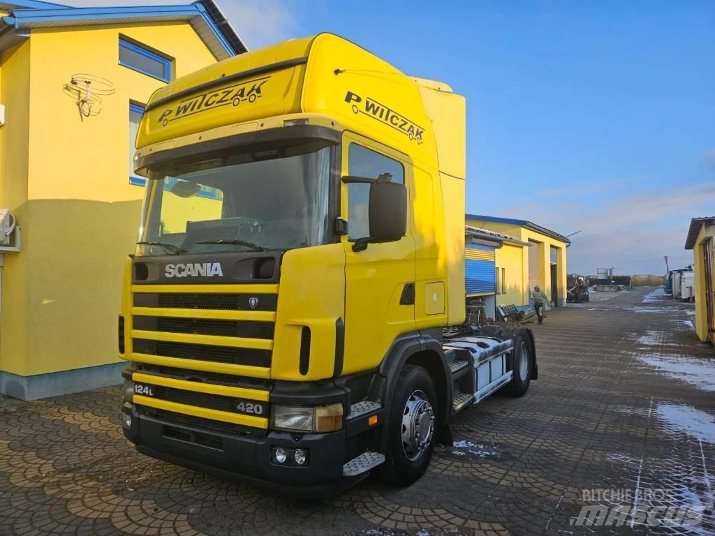 Scania 124 L 420 Vetopöytäautot