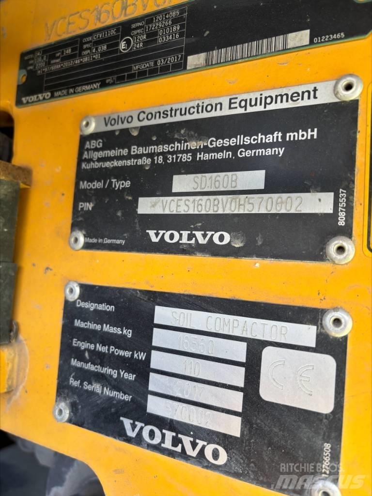 Volvo SD 160 B Yksivalssijyrät