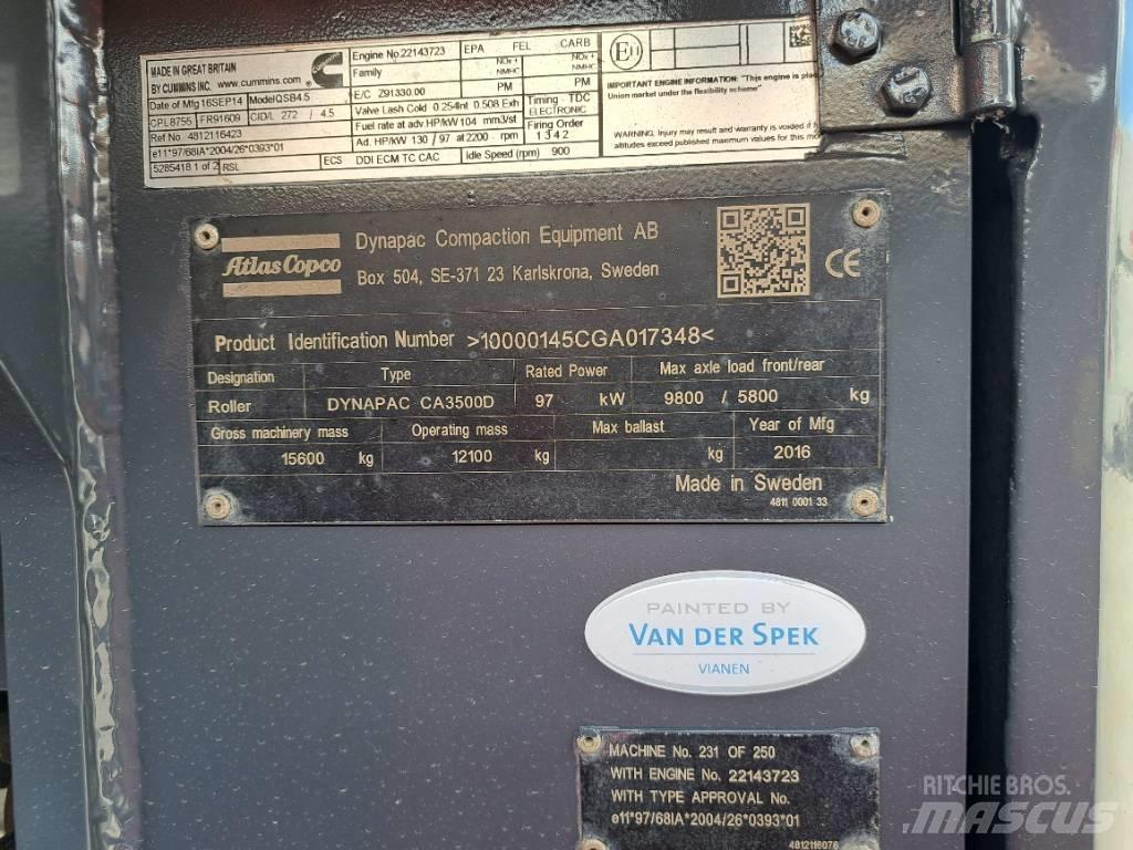 Dynapac CA3500D Yksivalssijyrät