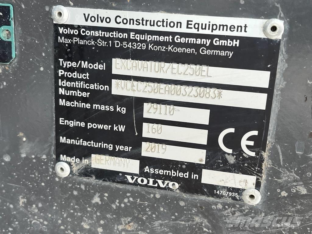 Volvo EC 250 EL Telakaivukoneet