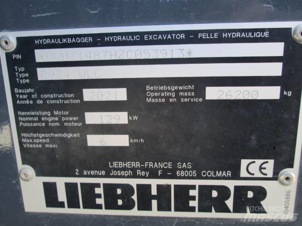 Liebherr R 924 G8 Telakaivukoneet