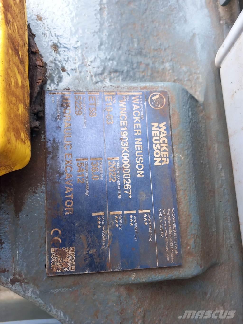 Wacker Neuson ET58 Telakaivukoneet