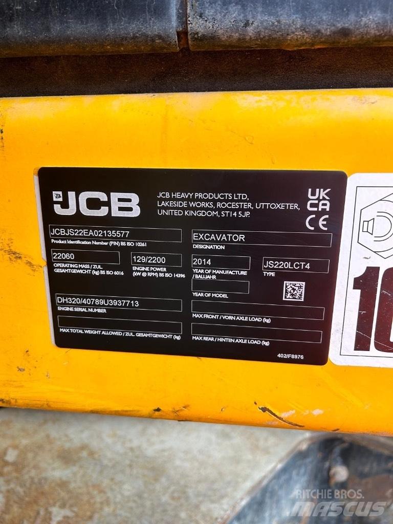 JCB JS 220 LC Telakaivukoneet