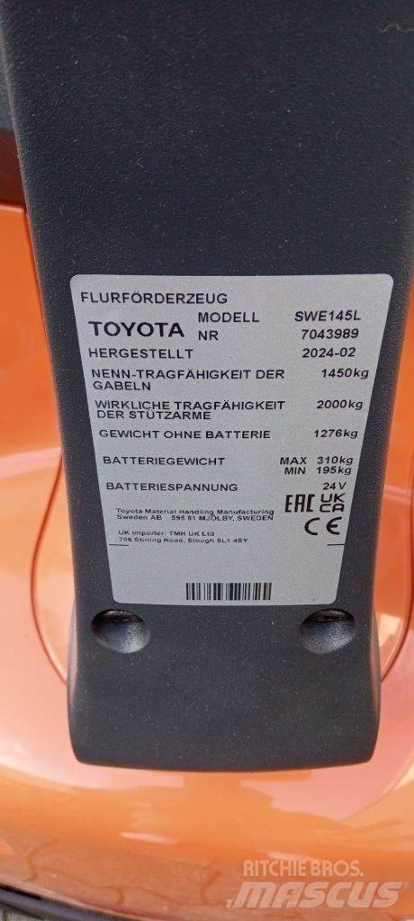 Toyota BT SWE145L Käyden ajettavat pinoamistrukit