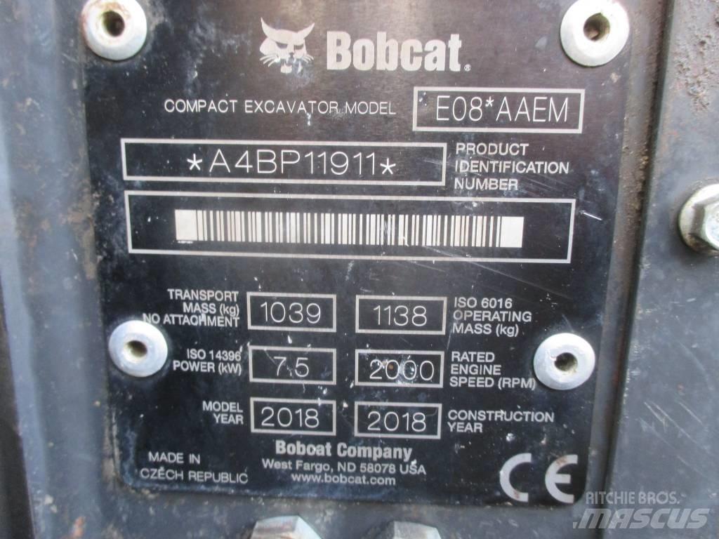 Bobcat E 08 Minikaivukoneet < 7t