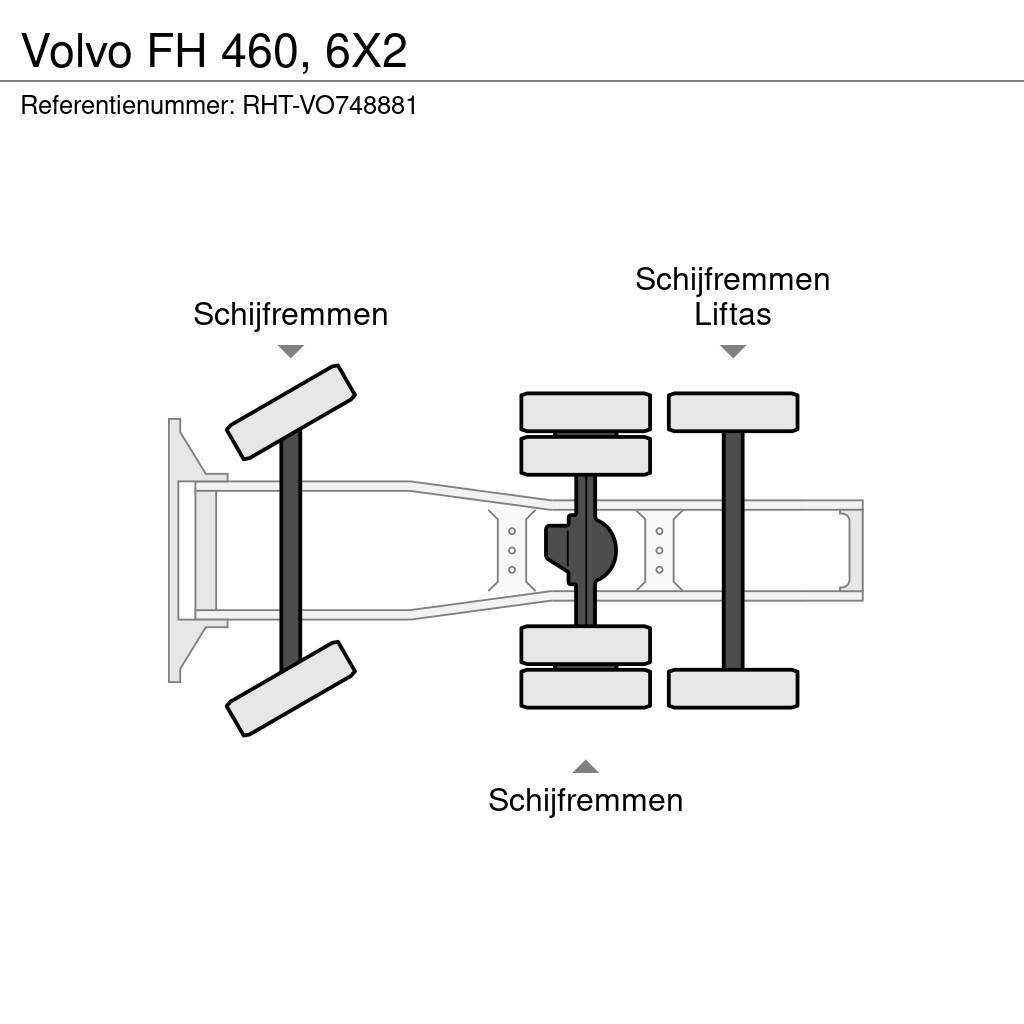 Volvo FH 460, 6X2 Vetopöytäautot