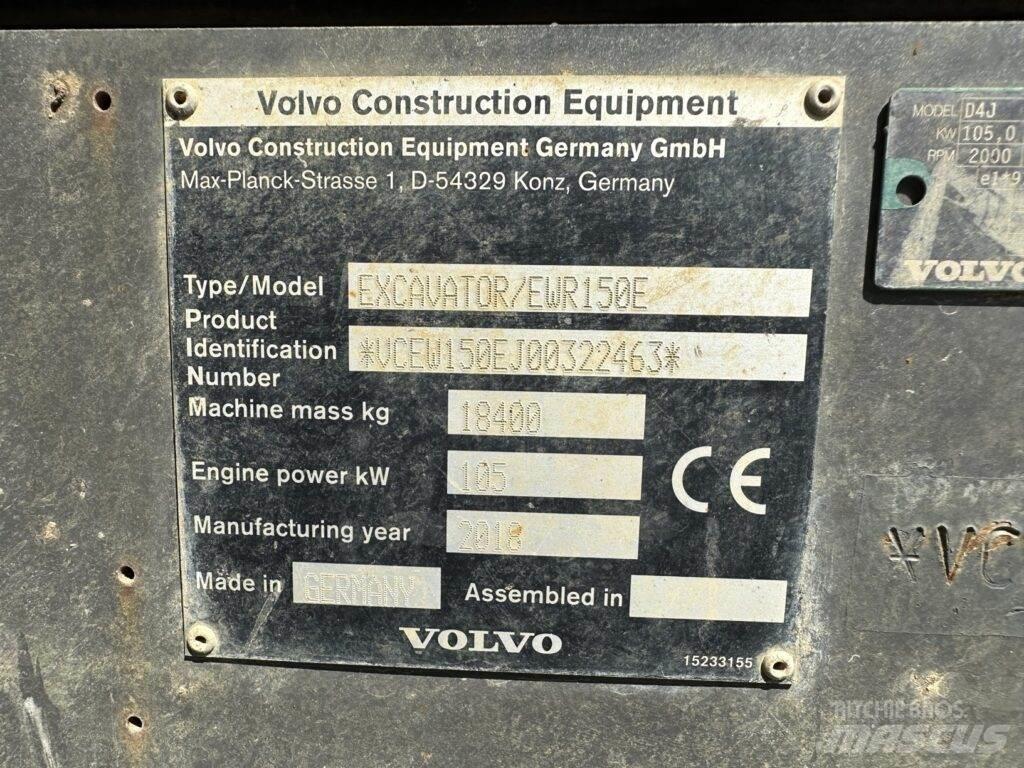 Volvo EWR150E Pyöräkaivukoneet