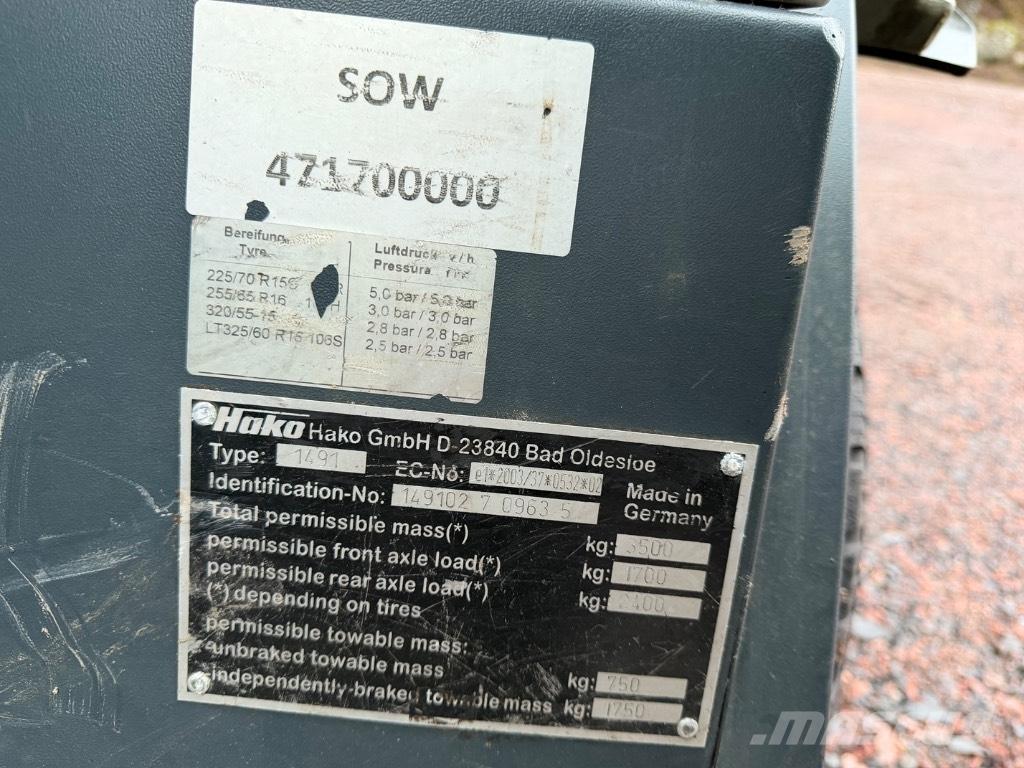 Hako Citymaster 1600 Lakaisukoneet