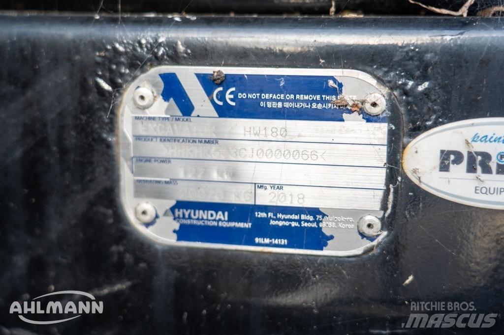 Hyundai HW 180 Pyöräkaivukoneet