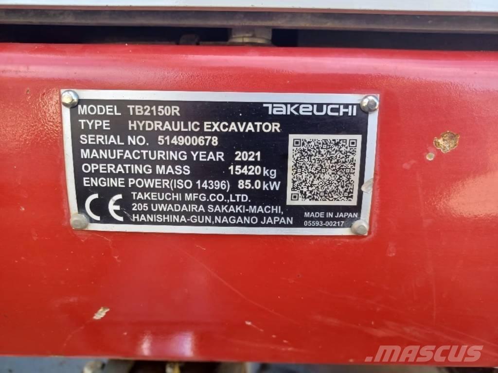 Takeuchi TB 2150 R Telakaivukoneet