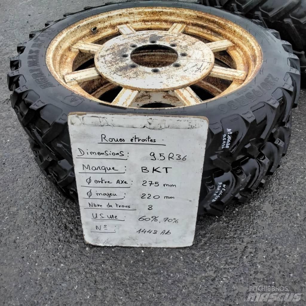 BKT 9.5R36 Renkaat ja vanteet