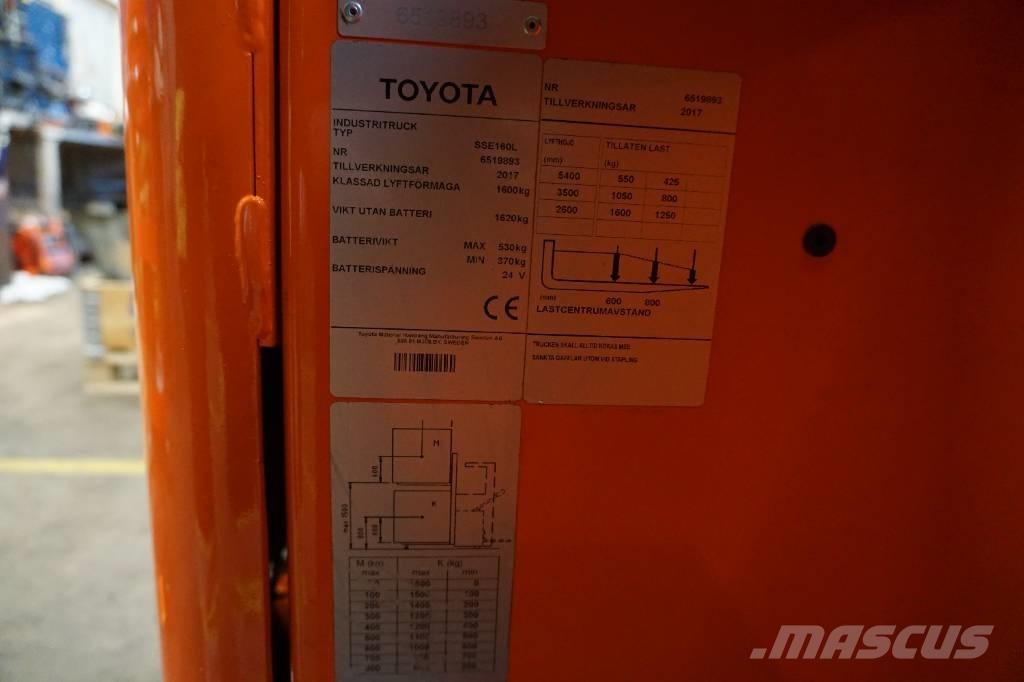 Toyota SSE160L Ajettavat pinoamisvaunut