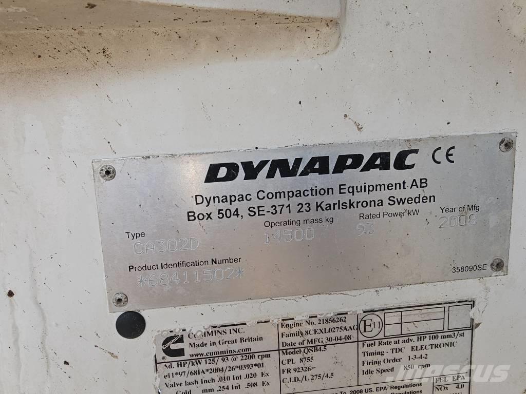 Dynapac CA 302 D Yksivalssijyrät