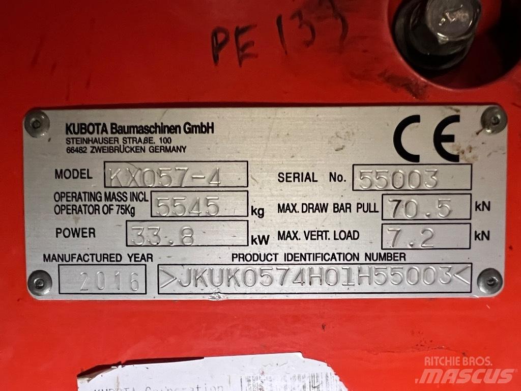 Kubota KX057 Minikaivukoneet < 7t