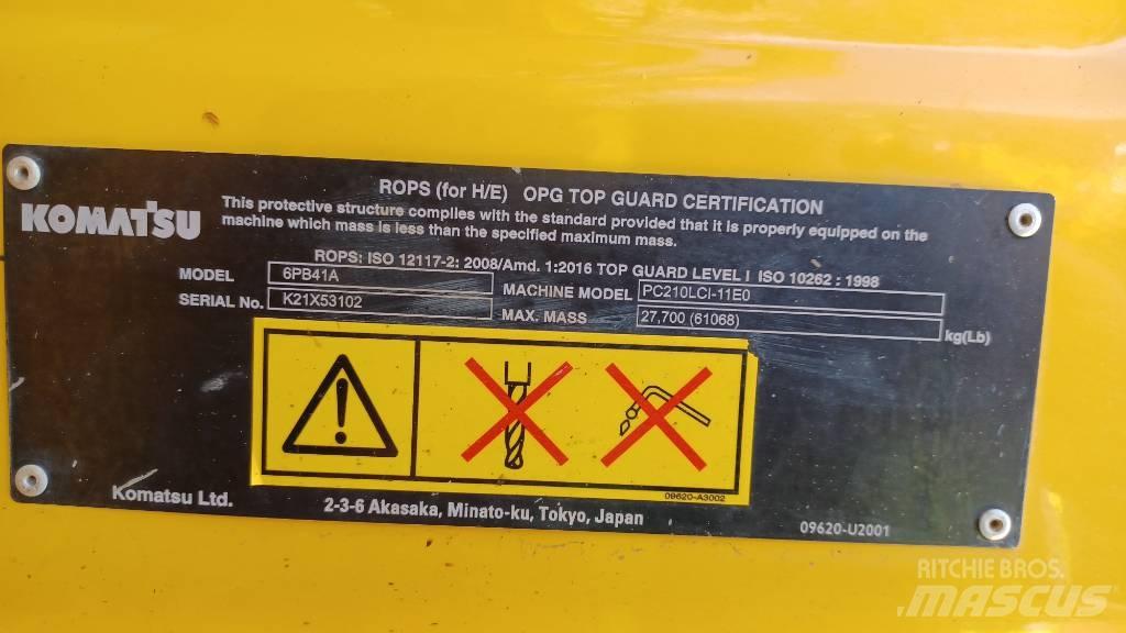 Komatsu PC210LCi-11 Telakaivukoneet