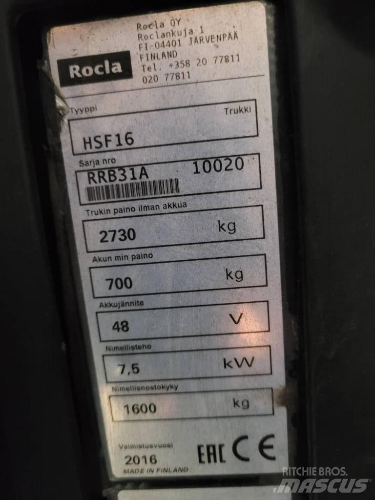 Rocla HSF16 Työntömastotrukit