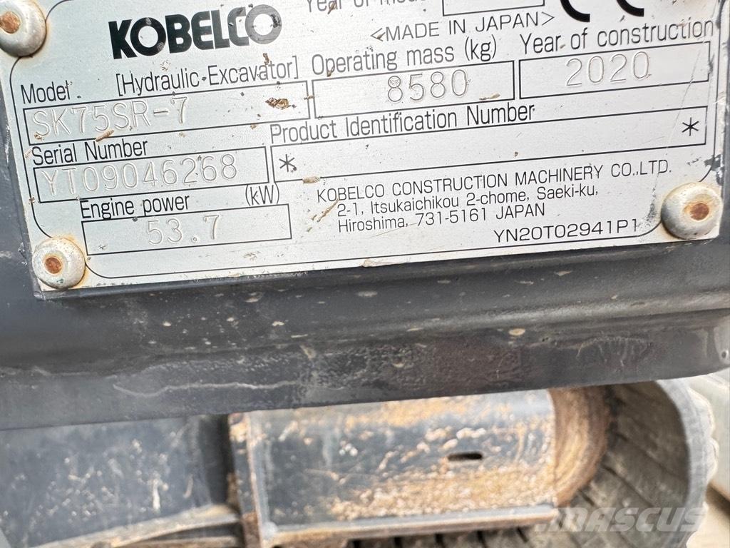 Kobelco SK75SR-7 Midikaivukoneet 7t - 12t
