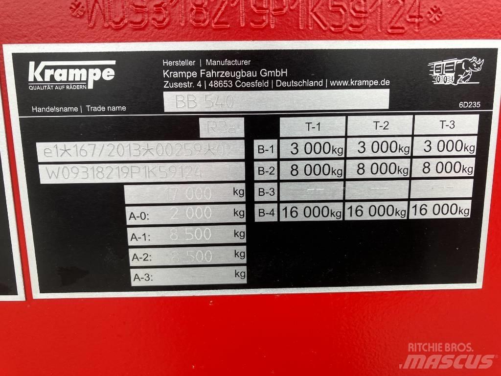Krampe BB540 Kippiperävaunut