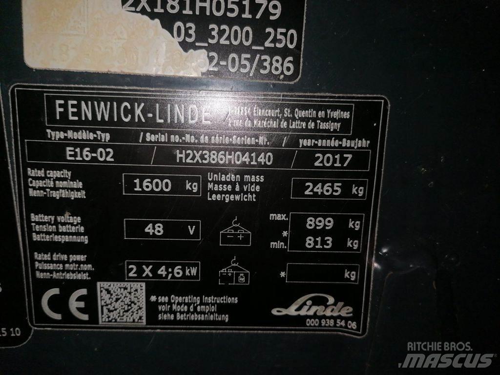 Linde E16-02 Sähkötrukit