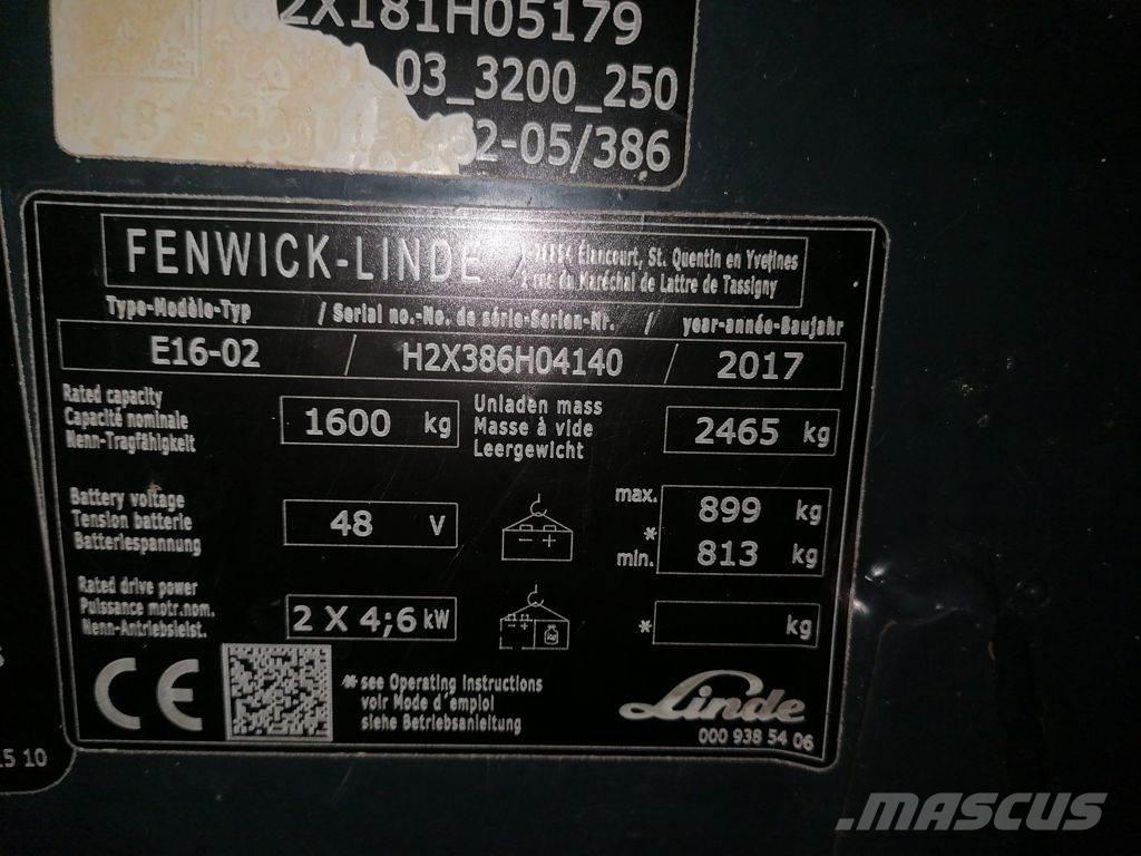Linde E16-02 Sähkötrukit